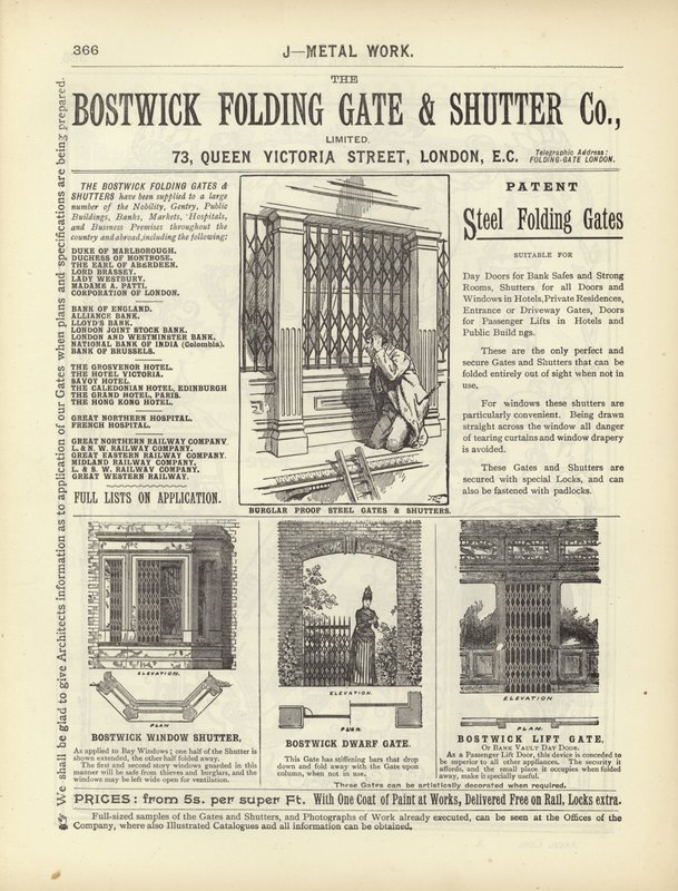 Pagina uit The Architects, Surveyors and Engineers Compendium 1892 door English School
