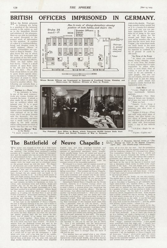 Pagina uit The Sphere, 15 mei 1915 door English School