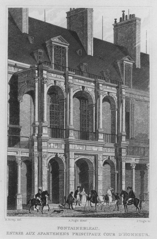 Parijs, Fontainebleau, Entree Aux Apartemens Principaux Cour D