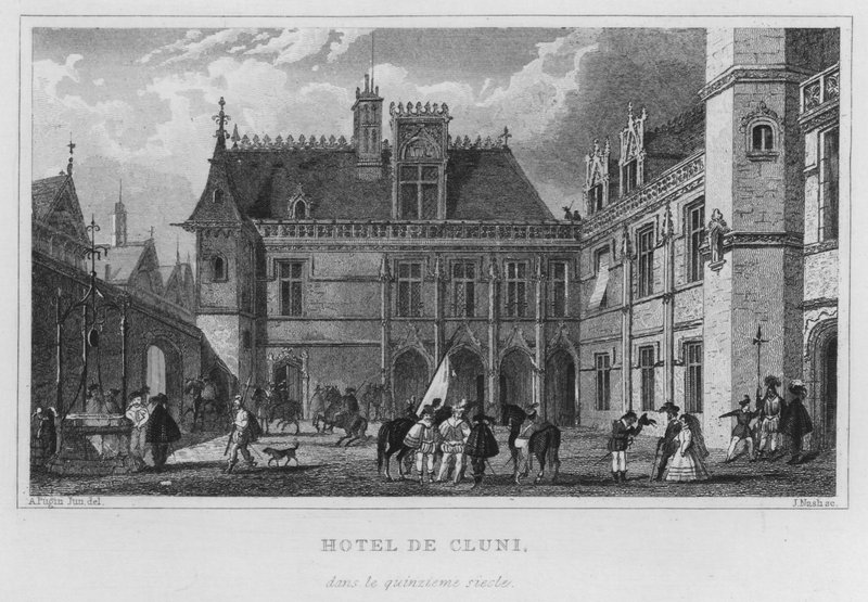 Parijs, Hotel De Cluni, in de vijftiende eeuw door English School