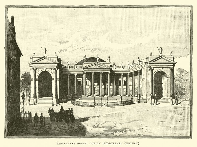 Parlementsgebouw, Dublin, achttiende eeuw door English School