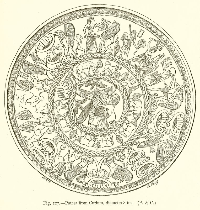 Patera uit Curium, diameter 8 inch door English School
