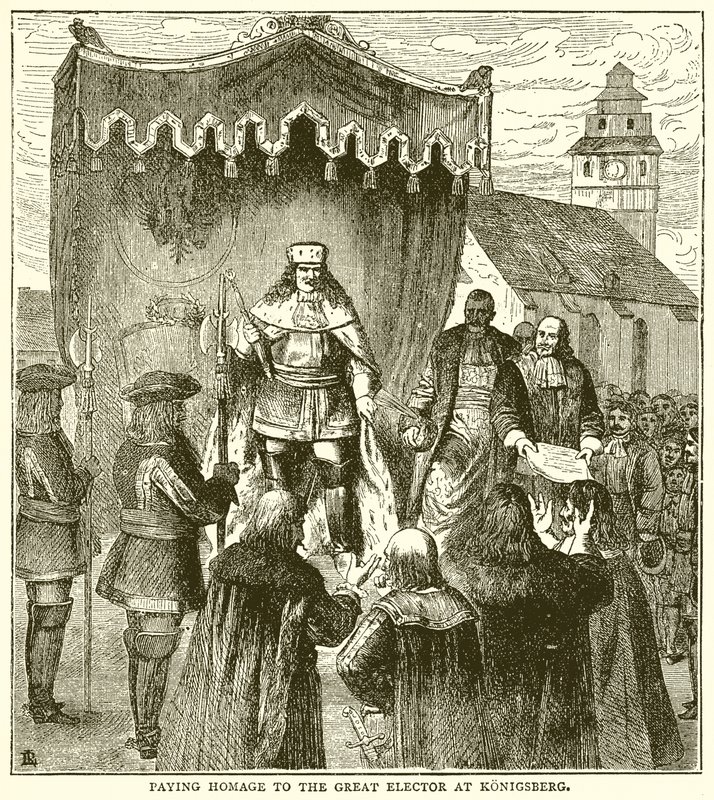 Eerbetoon aan de Grote Keurvorst in Koningsbergen door English School