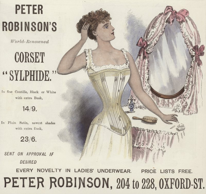 Peter Robinsons Wereldberoemde Korset Sylphide door English School