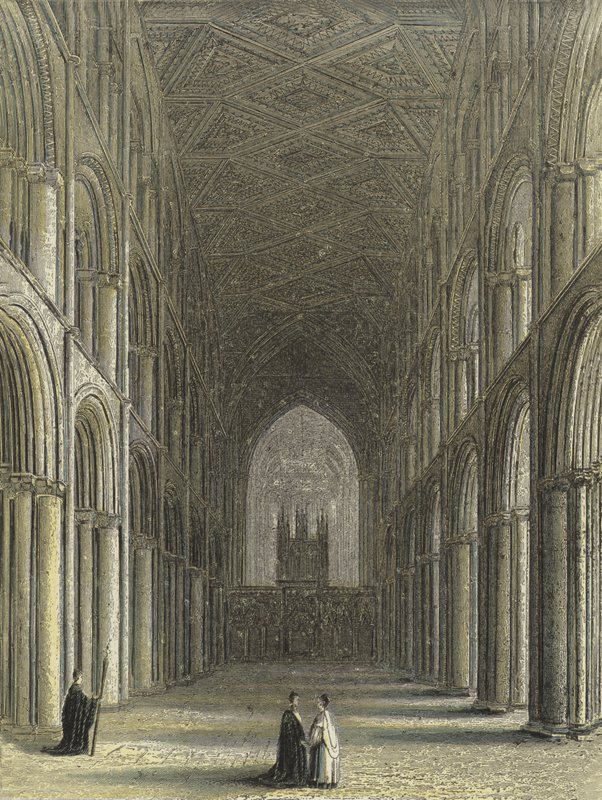 Peterborough Cathedral, het schip door English School