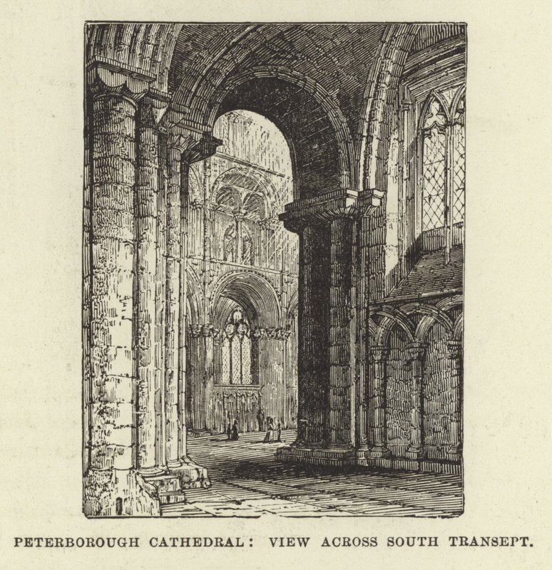 Peterborough Kathedraal, Aanblik over het Zuidelijke Transept door English School