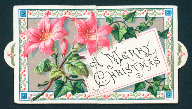 Roze Lelies, Kerstkaart door English School