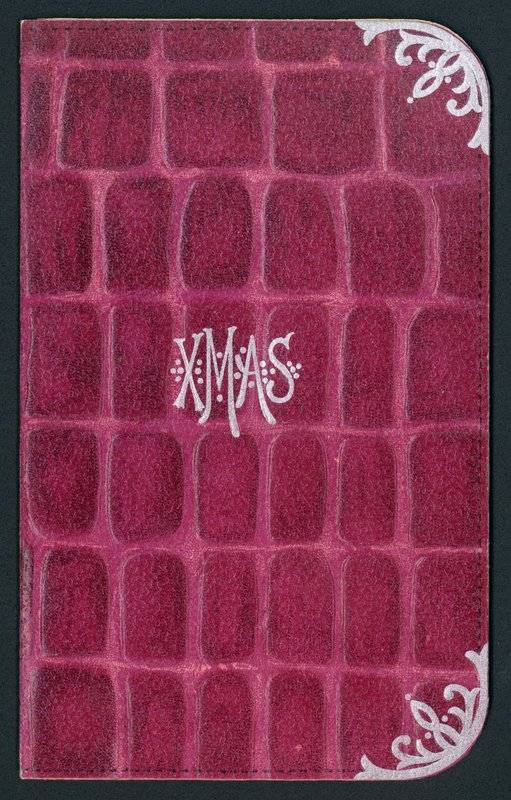 Roze kerstportemonnee, kerstkaart door English School