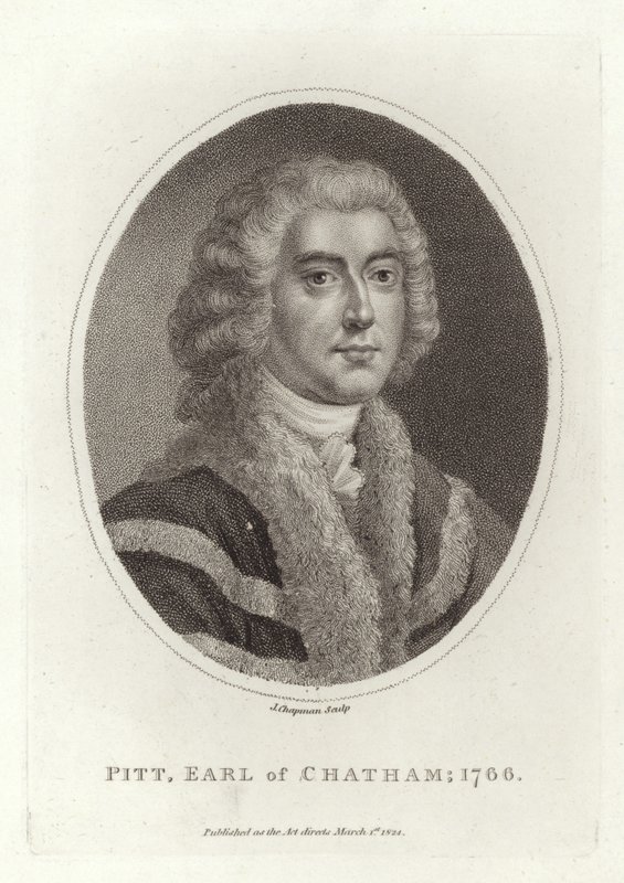 Pitt, Graaf van Chatham, 1766 door English School