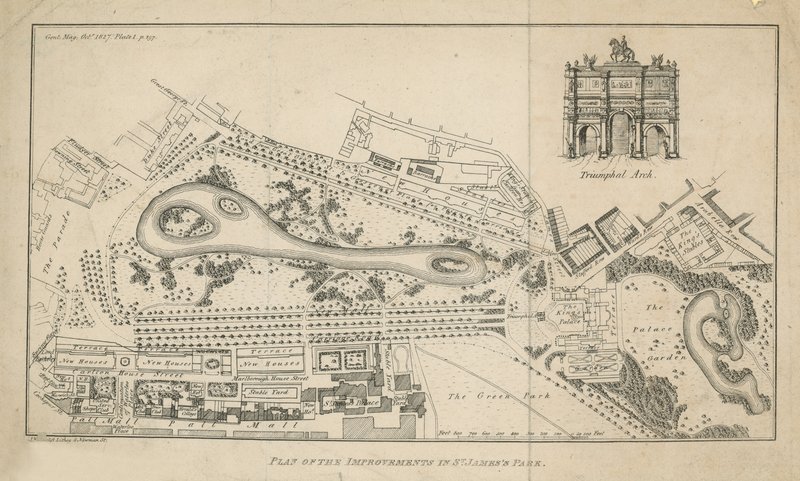 Plan van de verbeteringen in St. James