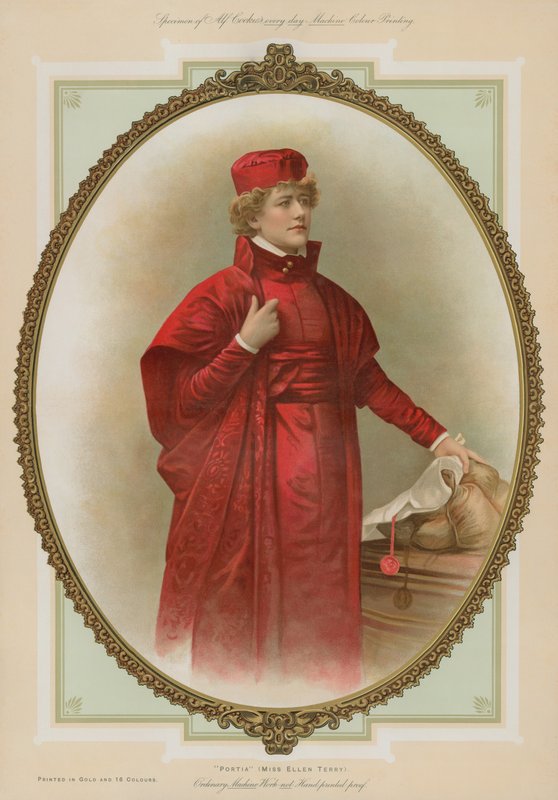Portia, Miss Ellen Terry door English School