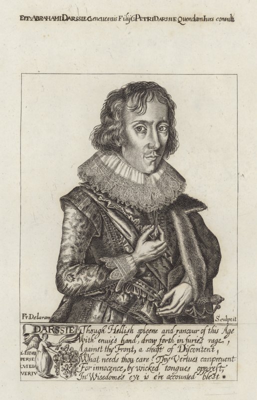 Portret van Abraham Darssie door English School