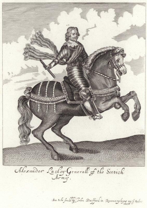 Portret van Alexander Leslie, Graaf van Leven door English School