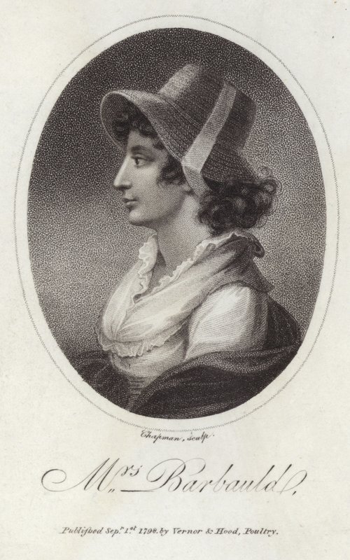 Portret van Anna Laetitia Barbauld door English School