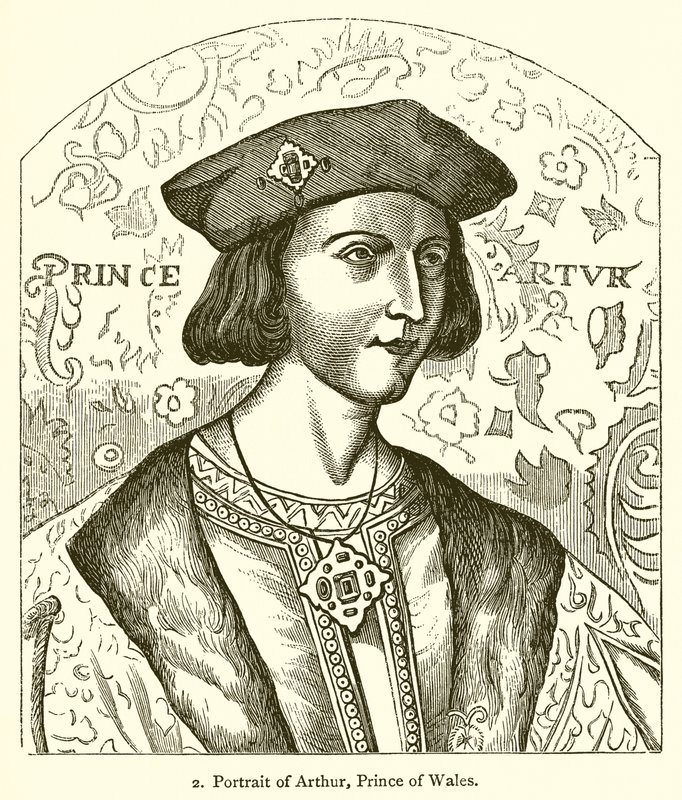 Portret van Arthur, Prins van Wales door English School