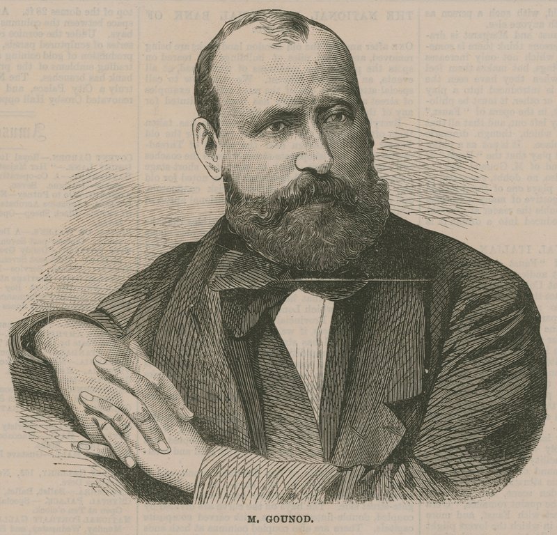 Portret van Charles-Francois Gounod door English School