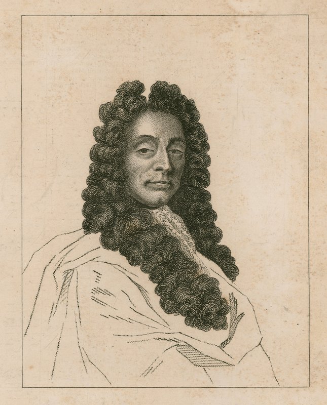 Portret van Christopher Wren door English School