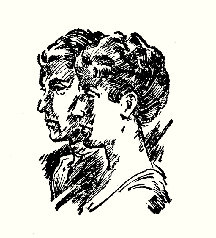 Portret van E Oe Somerville en M Ross door English School