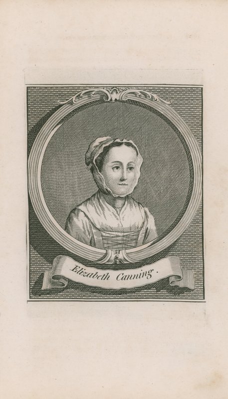 Portret van Elizabeth Canning door English School