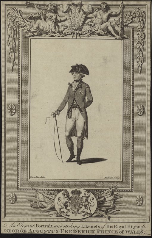 Portret van George Augustus Frederick, Prins van Wales door English School
