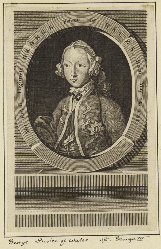 Portret van George, Prins van Wales door English School