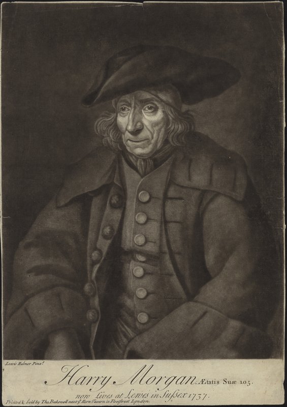 Portret van Harry Morgan door English School
