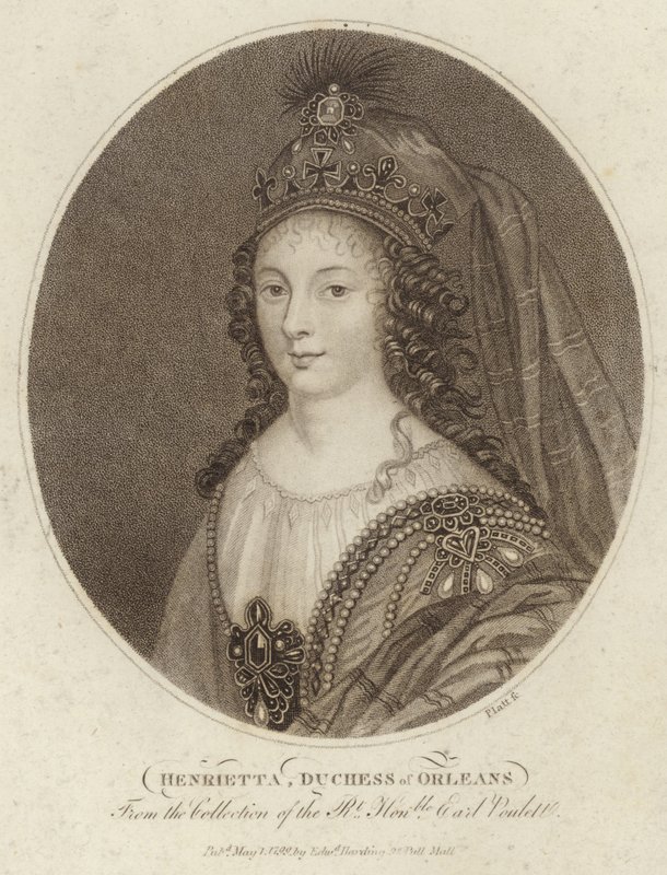 Portret van Henrietta, Hertogin van Orleans door English School