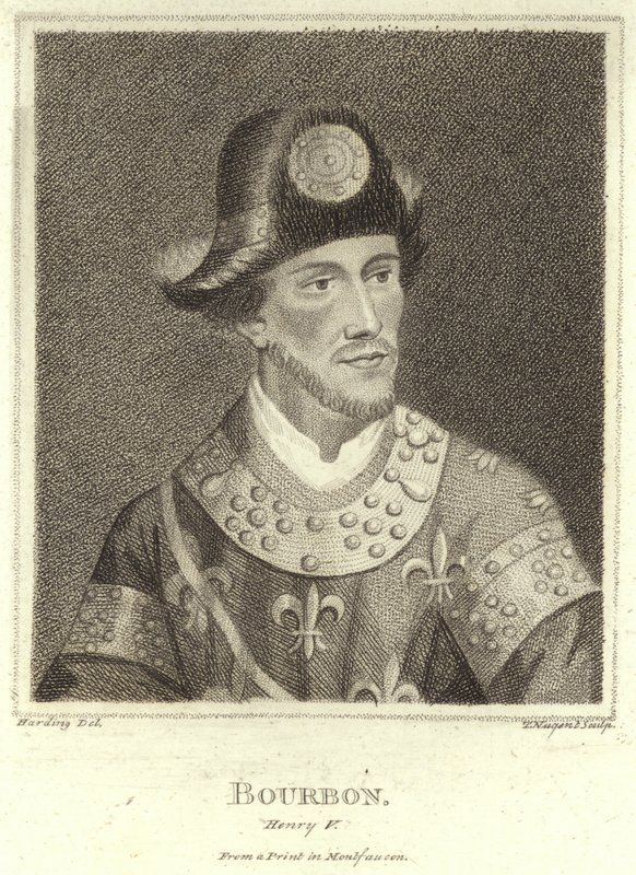 Portret van Hendrik V, Huis van Bourbon door English School