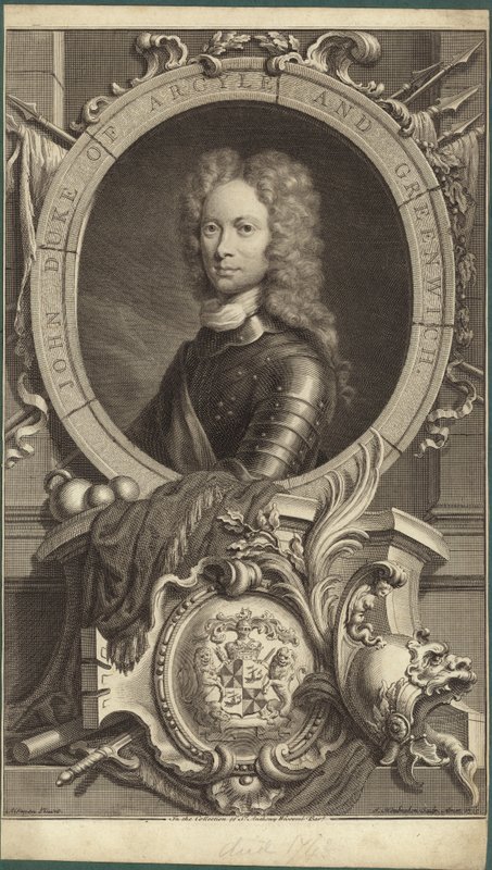 Portret van John Campbell, Hertog van Argyll en Hertog van Greenwich door English School