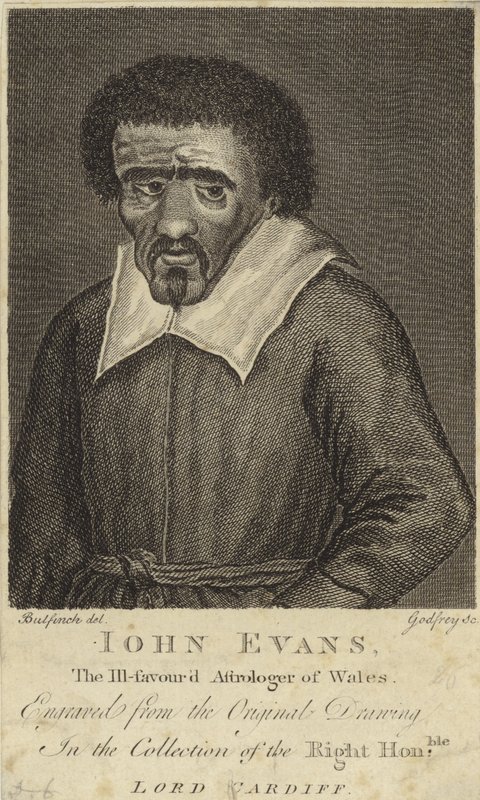 Portret van John Evans door English School
