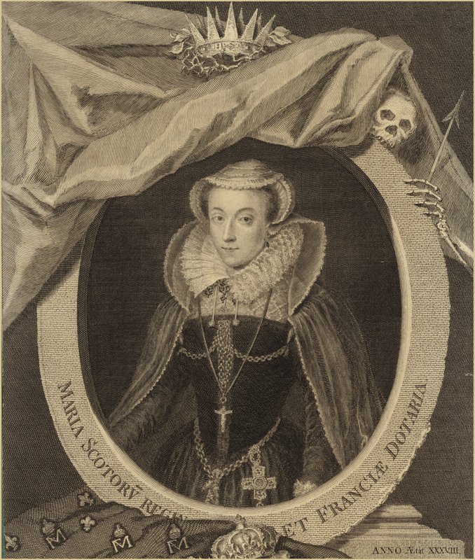 Portret van Maria, Koningin van Schotland door English School