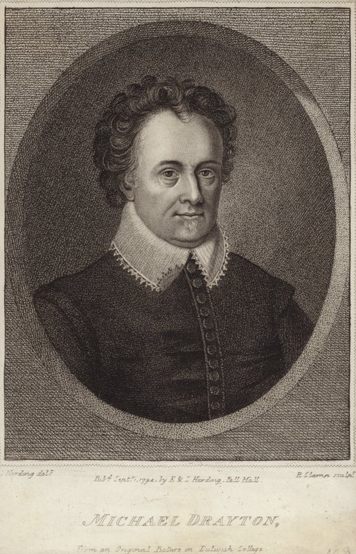 Portret van Michael Drayton door English School