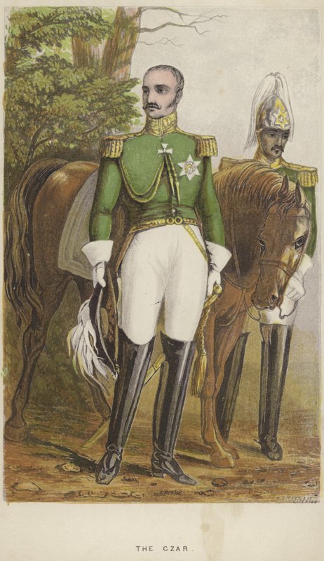 Portret van Nicolaas I van Rusland door English School