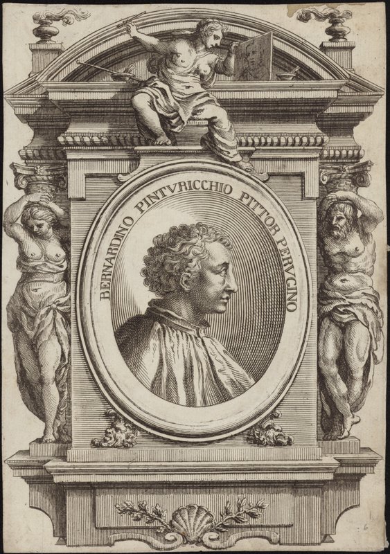 Portret van Pintoricchio door English School