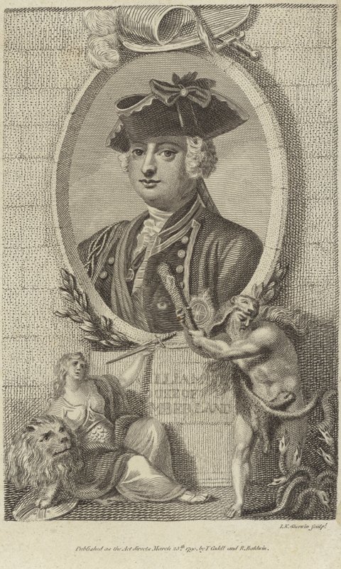 Portret van Prins William, Hertog van Cumberland door English School