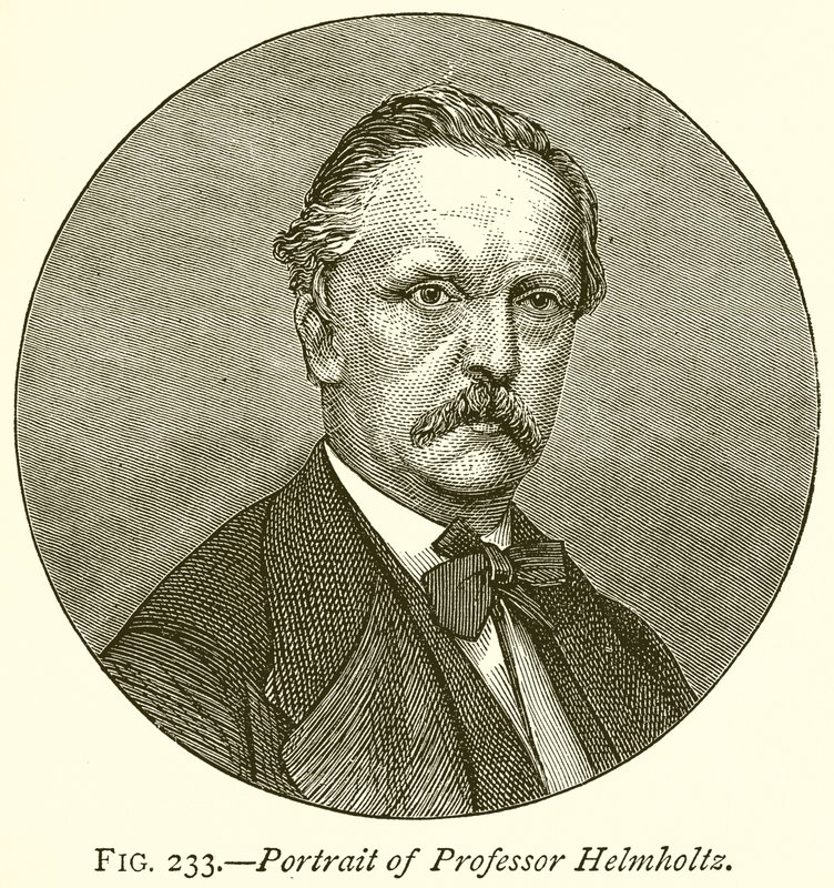 Portret van Professor Helmholtz door English School
