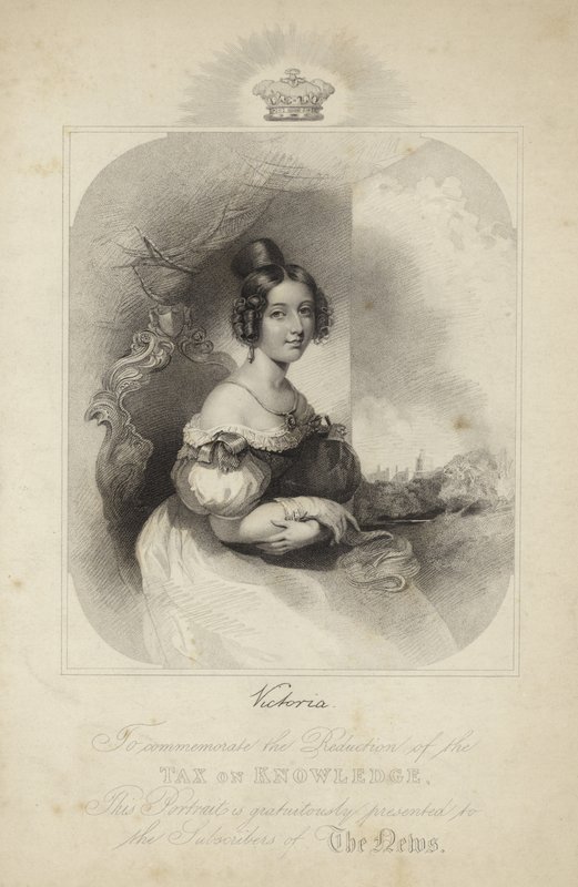 Portret van Koningin Victoria door English School