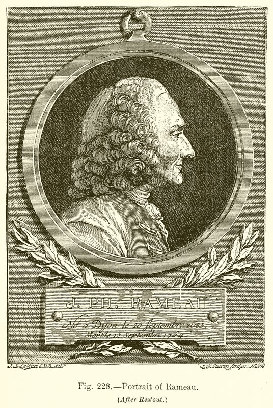 Portret van Rameau door English School
