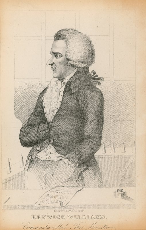 Portret van Renwick Williams, algemeen bekend als Het Monster door English School