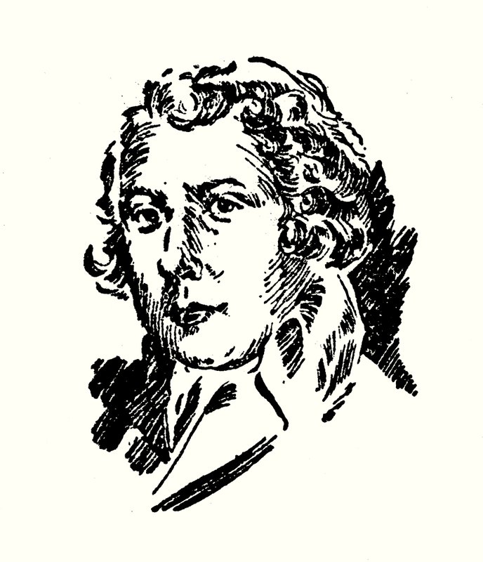 Portret van Richard Brinsley Sheridan door English School