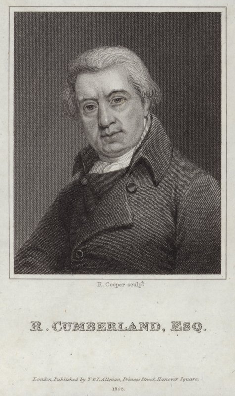 Portret van Richard Cumberland door English School