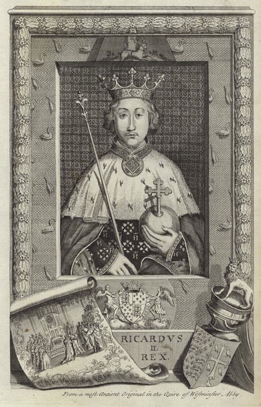 Portret van Richard II van Engeland door English School