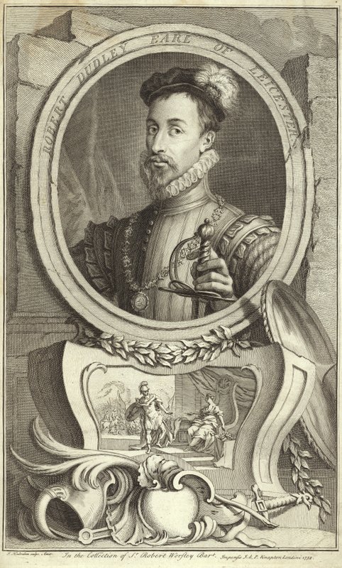 Portret van Robert Dudley, Graaf van Leicester door English School