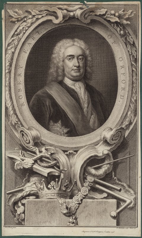 Portret van Robert Walpole, Graaf van Orford door English School