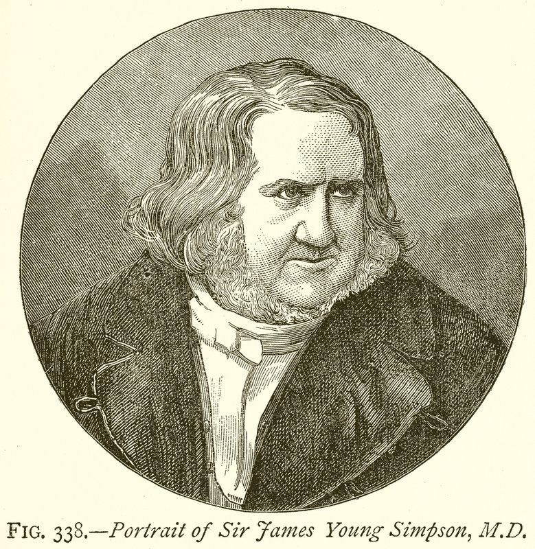 Portret van Sir James Young Simpson door English School