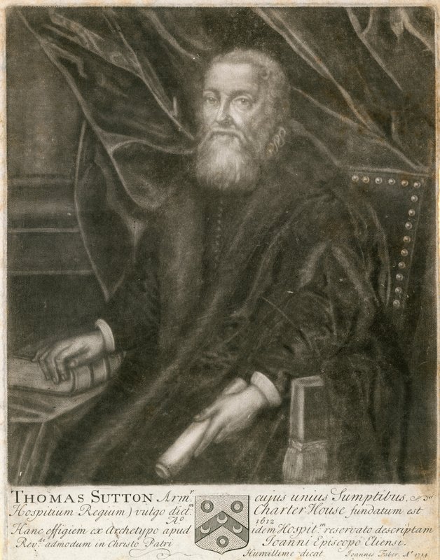 Portret van Thomas Sutton door English School