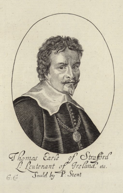 Portret van Thomas Wentworth door English School