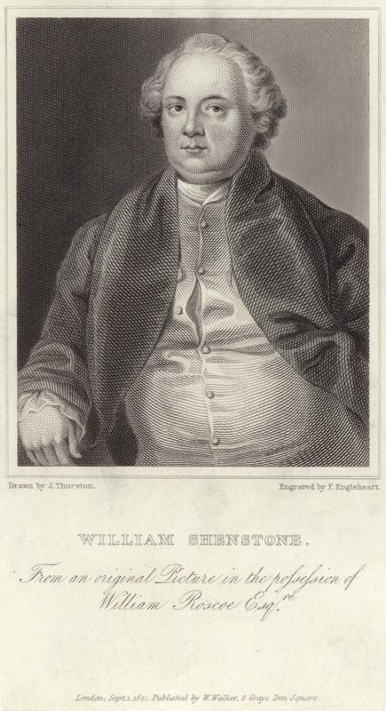 Portret van William Shenstone door English School