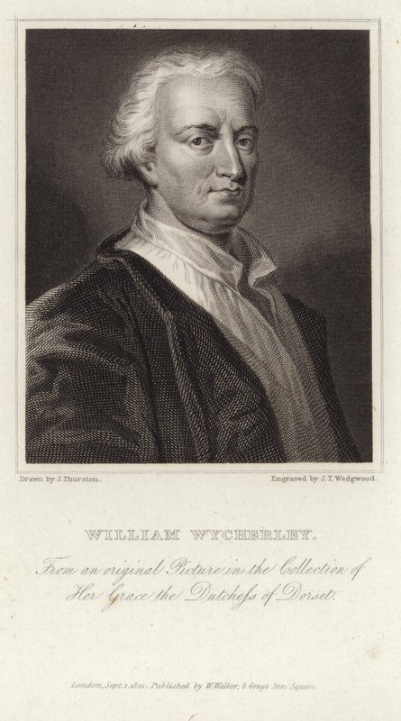 Portret van William Wycherley door English School