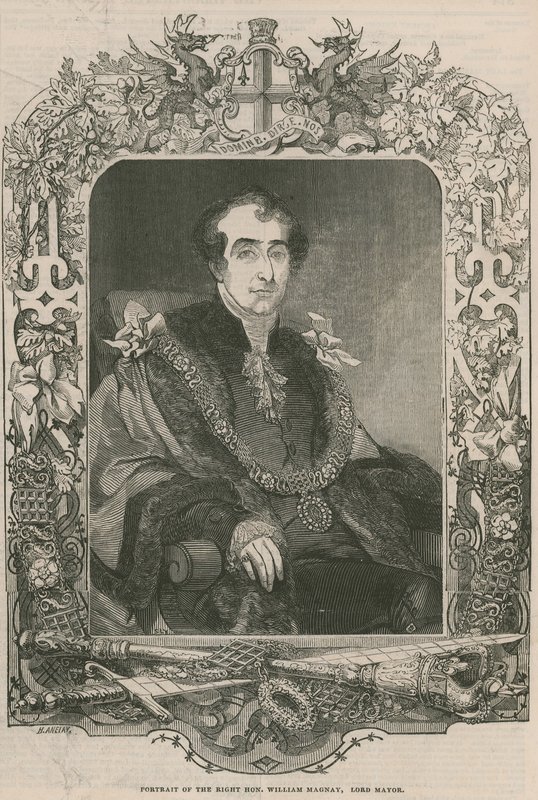 Portret van de zeer eerbiedwaardige William Magnay, Lord Mayor door English School